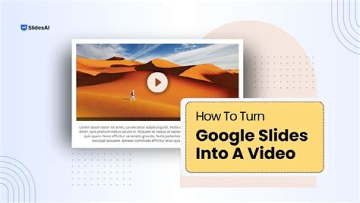 Can you convert Google Slides to mp4?