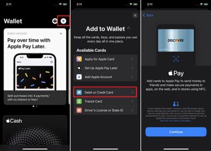 Does Apple pay take Discover card?