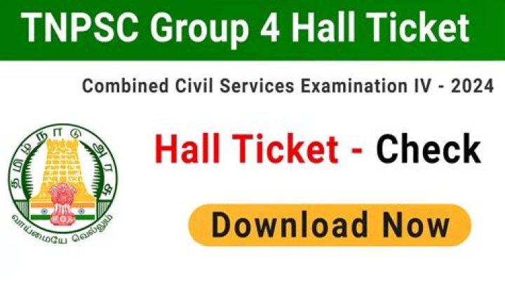 How can I check my Tnpsc Group 4 Hall ticket?