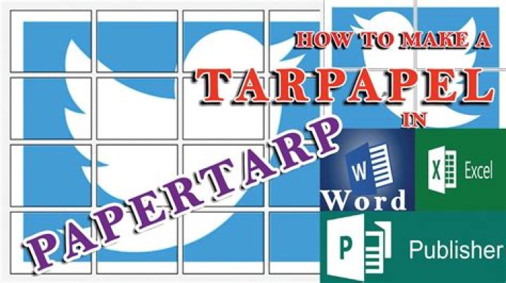 How do I create a tarpaulin in Word?