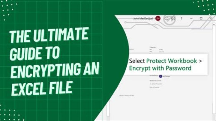 How do I encrypt an Excel file 2016?