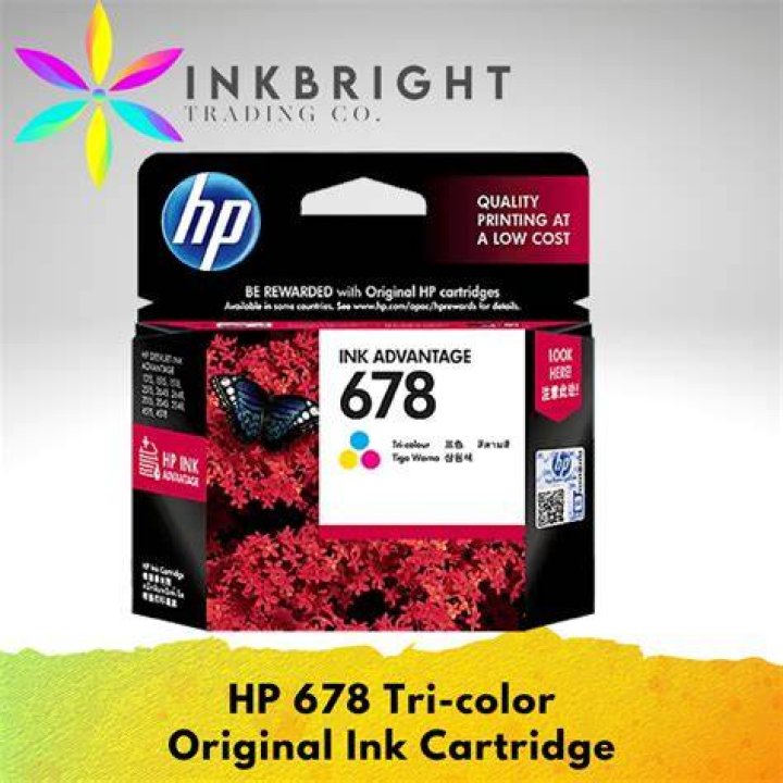 How do I reset my HP 678 ink cartridge?