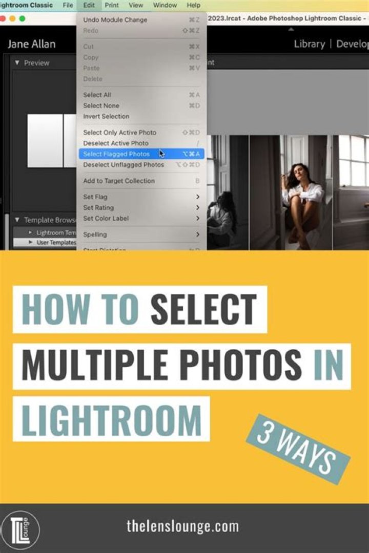 How do I select multiple photos to import in Lightroom?