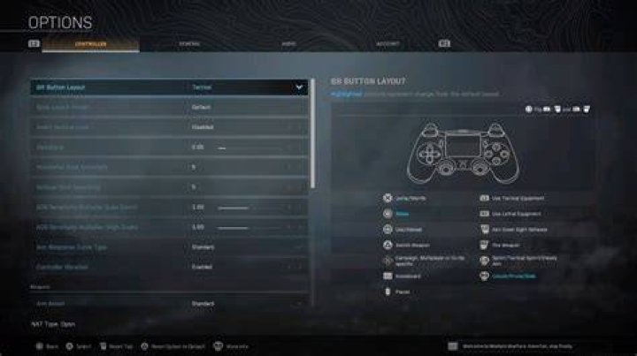 How do you change controller settings on ps4?