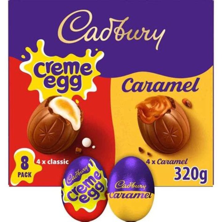 How many calories is a Cadbury caramel egg?