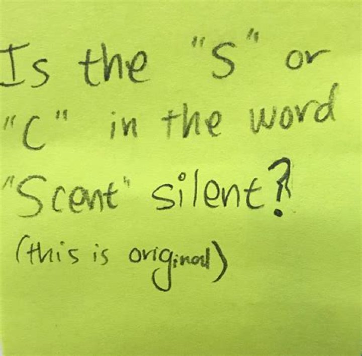 Is the S or C silent in scissors?