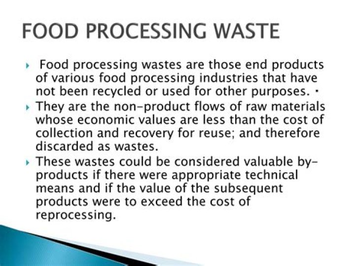 What are food processing wastes?