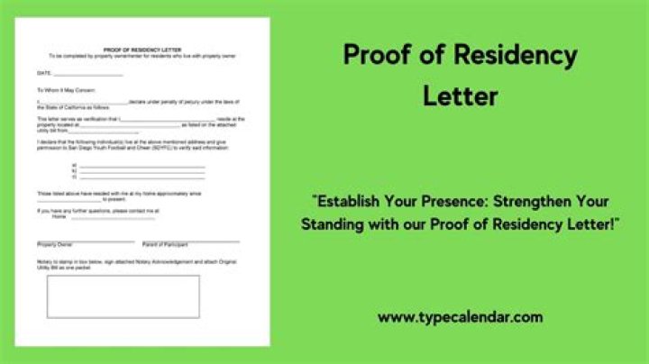 What counts as proof of residency in North Carolina?