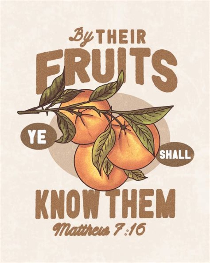 What does the Bible say about knowing them by their fruits?