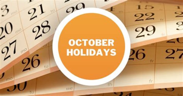 What holiday is on October 1st?