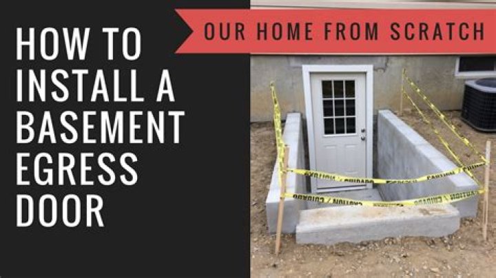 What is a basement egress door?