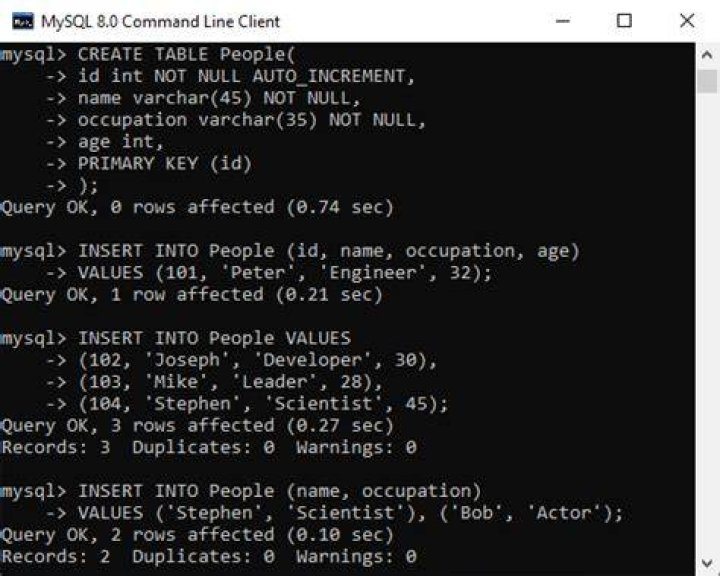 What is SQL insert statement?