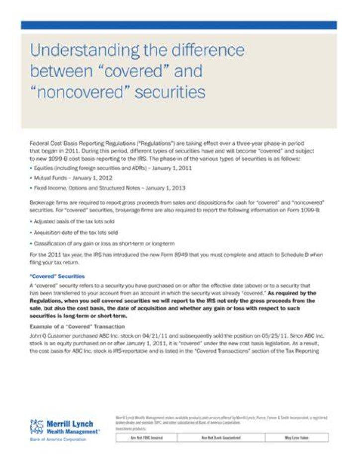 What is the difference between covered and noncovered capital gains?