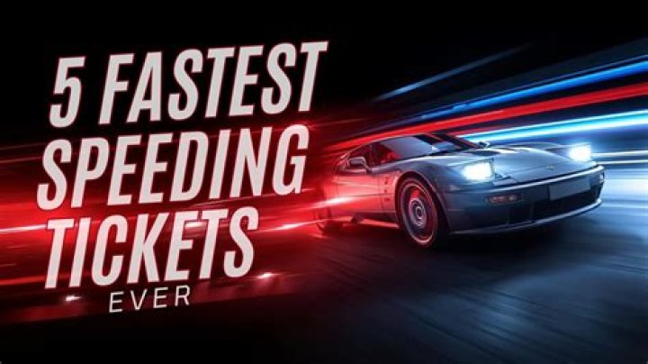 What is the world's fastest speeding ticket?