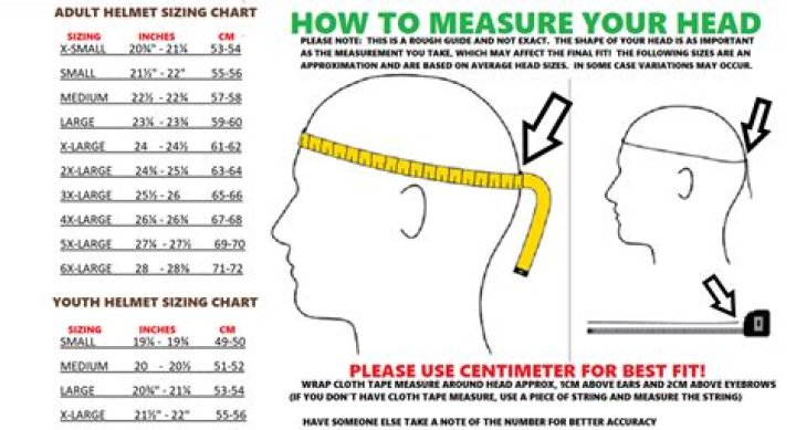 What size helmet is 57cm?