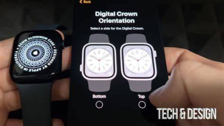 Where is the crown on an Apple watch?