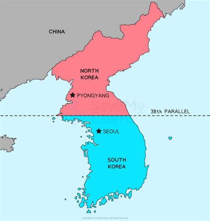 Where was the Korean Peninsula divided?