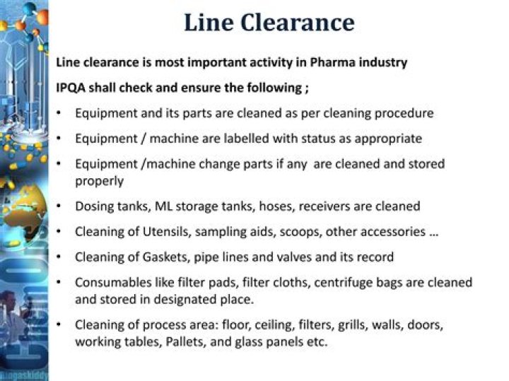 Who line clearance guidelines?