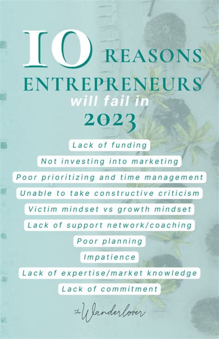 Why do entrepreneurs fail to plan?