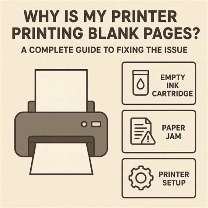 Why is my printer just spitting out blank paper?